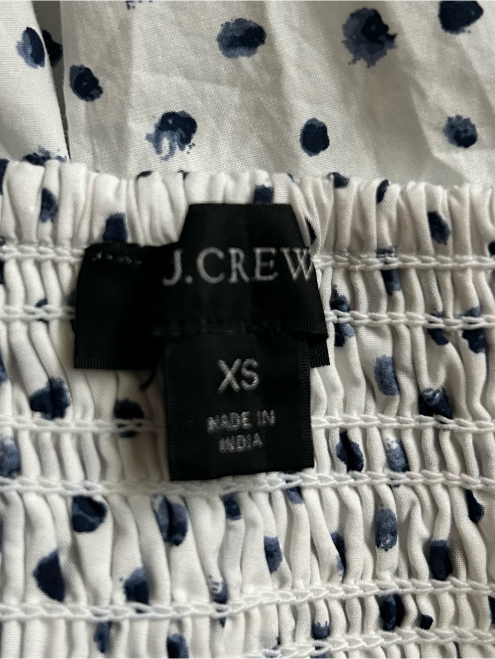 J. Crew White Maxi Skirt with Black Dot Print - Picture 2 of 12